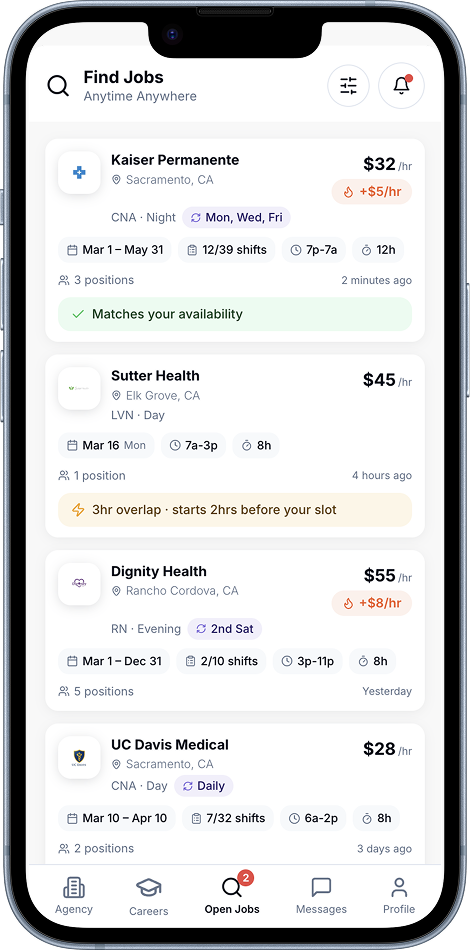Carelynk app mockup